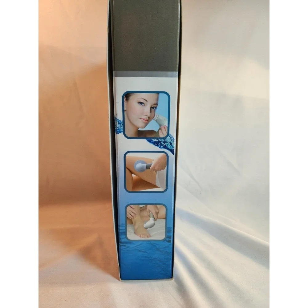 Dermabrush Advanced Cleansing System Facial & Body Brush Set 4 Attachments NEW